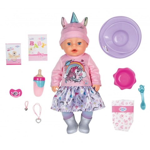 Lalka Interaktywna Baby Born Soft Touch Unicorn Girl 43cm z akcesoriami