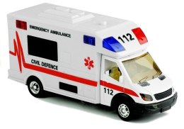 Ambulans Karetka Pogotowie Jeździ Gra Świeci 1:48