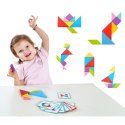 TOOKY TOY Drewniane Puzzle Tangram Układanka Magnetyczna