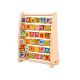 TOOKY TOY Alfabet Nauka Liter Cyfr Liczb Słów ABACUS