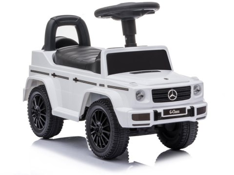 Jeździk Mercedes G-Class 652 Biały Dźwięk Klaksonu Silnika