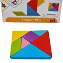 TOOKY TOY Drewniane Puzzle Tangram Układanka Magnetyczna