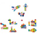 Viga Toys Klocki Drewniane Edukacyjne 100 elem. Cyferki Literki