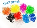 ZESTAW Loom Bands1200 gumek gumki CERTYFIKAT ZA993