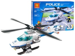 Klocki POLICJA HELIKOPTER 3w1 206ele ZA2193