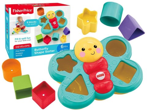 Fisher-Price Kolorowy motyl Sorter klocki ZA3627