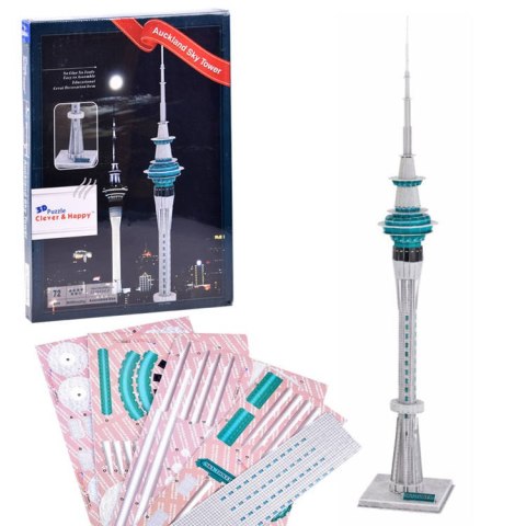 Puzzle 3D wieża Auckland Sky Tower 72 ele. ZA3786