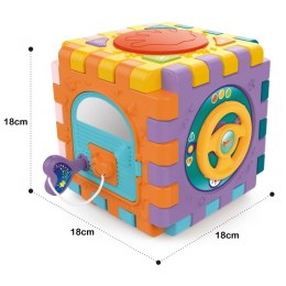 WOOPIE Zabawka Sensoryczna 6w1 Kostka Logiczna dla Niemowląt