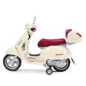 PEG PEREGO Motor VESPA 12V otwierany kufer gumowe opony