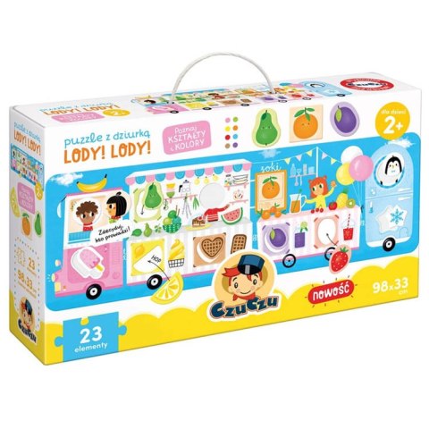 CzuCzu Puzzle z dziurką Lody! Lody! 23 ele ZA4072