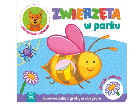 Zwierzęta w parku. Kolorowanka z grubym obrysem KS0514