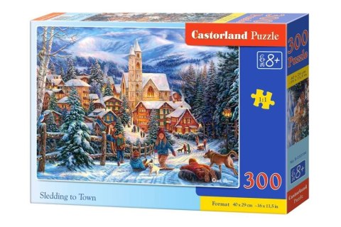 Puzzle 300 el. Sledding to Town