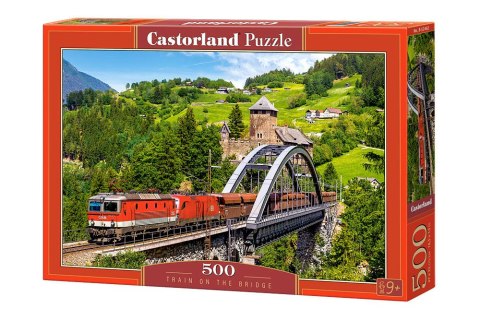 Puzzle 500 el. Train on the Bridge