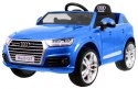 Audi Q7 Quattro S-Line na akumulator Lakier Niebieski + Pilot + Wolny Start + EVA + Radio MP3