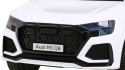 Audi RS Q8 Autko na akumulator Biały + Pilot + Wolny Start + EVA + LED + MP3 USB