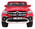 Mercedes Benz X-Class dla dzieci Lakier Czerwony + Pilot + Napęd 4x4 + MP4 + Bagażnik + EVA