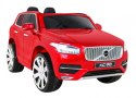 Volvo XC90 na akumulator dla dzieci Lakier Czerwony + Pilot + Bagażnik + EVA + Wolny Start + Radio MP3 + LED