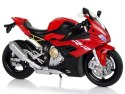 Motocykl Model BMW S1000RR Czerwony Dźwięki Światła