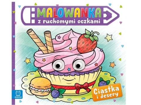 Malowanka z ruchomymi oczkami ciastka deseryKS0356