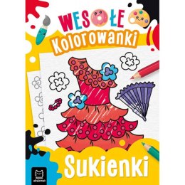 Wesołe kolorowanki. Sukienki