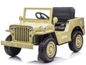 Wojskowe Auto na akumulator Willys + pilot PA0263