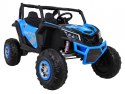 Buggy UTV-MX na akumulator dla dzieci Niebieski + Napęd 4x4 + Pilot + Audio LED + Schowek + EVA + Wolny Start