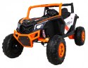 Buggy UTV-MX na akumulator dla dzieci Pomarańczowy + Napęd 4x4 + Pilot + Audio LED + Schowek + EVA + Wolny Start