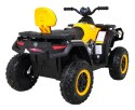 Quad XT-Speed dla dzieci Żółty + Napęd 4x4 + EVA + Wolny Start + Radio MP3 + LED