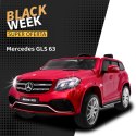 Auto na akumulator Mercedes AMG GLS63 dla dzieci Czerwony + Lakierowany + 4x4 + Nawiew powietrza