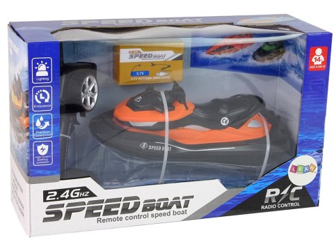 Skuter Wodny R/C Zdalnie sterowany Motorówka 2,4G Pomarańczowa