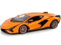 Auto R/C Lamborghini Sian FKP 37 Rastar 1:14 Pomarańczowe Na Pilota