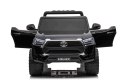 Toyota Hilux na akumulator dla dzieci Czarny + Napęd 4x4 + Pilot + 2 bagażniki + Radio MP3 + LED