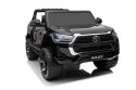 Toyota Hilux na akumulator dla dzieci Czarny + Napęd 4x4 + Pilot + 2 bagażniki + Radio MP3 + LED