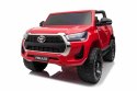 Toyota Hilux na akumulator dla dzieci Czerwony + Napęd 4x4 + Pilot + 2 bagażniki + Radio MP3 + LED