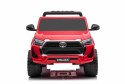 Toyota Hilux na akumulator dla dzieci Czerwony + Napęd 4x4 + Pilot + 2 bagażniki + Radio MP3 + LED