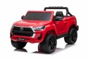 Toyota Hilux na akumulator dla dzieci Czerwony + Napęd 4x4 + Pilot + 2 bagażniki + Radio MP3 + LED