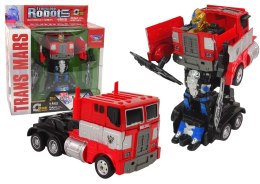 Autko Ciężarówka 2w1 Robot Transformers Wojownik Optimus Prime Czerwony HXSY18