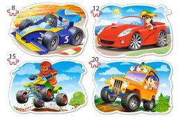 Puzzle 4w1 8,12,15,20-elementów Ride for Fun