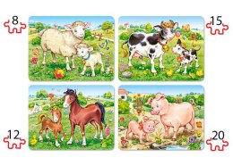 Puzzle 4w1 8,12,15,20-el Animal Moms and Babies