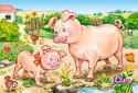 Puzzle 4w1 8,12,15,20-el Animal Moms and Babies