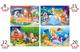 Puzzle 4w1 8,12,15,20-el Beautiful Fairy Tales