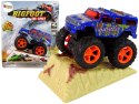 Auto Resorak Z Naciągiem Monster Truck Big Foot Gumowe Opony Rampa