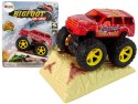 Auto Resorak Z Naciągiem Monster Truck Big Foot Gumowe Opony Rampa