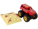 Auto Resorak Z Naciągiem Monster Truck Big Foot Gumowe Opony Rampa