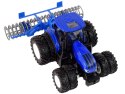 Traktor Zdalnie Sterowany 1:24 Niebieski Agregat Talerzowy Metal