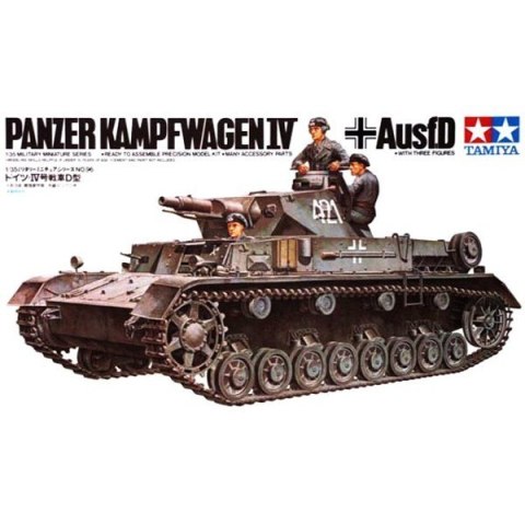 Model plastikowy czołg niemiecki Pzkpw IV AusfD Tamiya