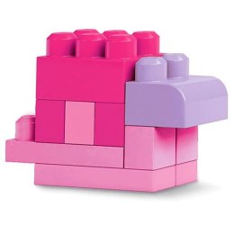 Klocki 60 elementów torba różowa Mega Bloks