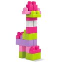 Klocki 60 elementów torba różowa Mega Bloks