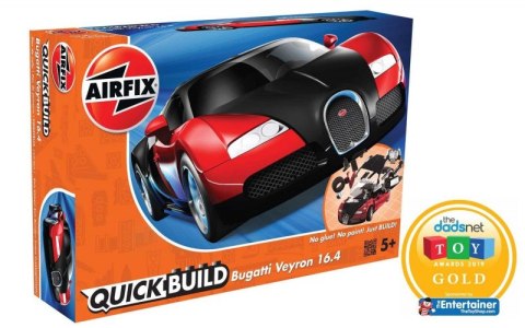 Model plastikowy Quickbuild Bugatti Veyron czarny/czerwony Airfix