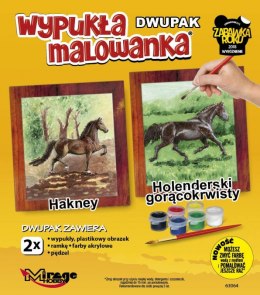 Wypukła malowanka Dwupak Konie Hakney-Holenderski gorącokrwisty Mirage